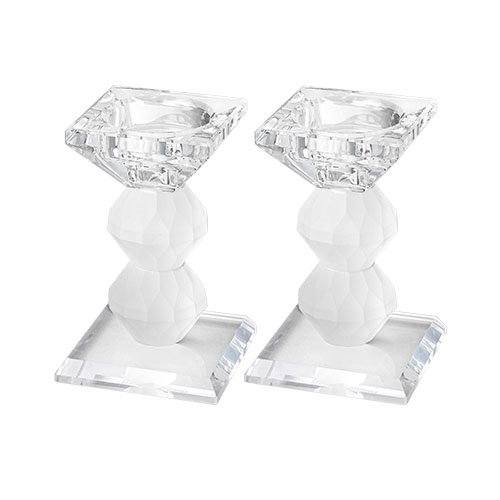 [[ זוג פמוטי קריסטל מהודרים 10.5 ס"מ