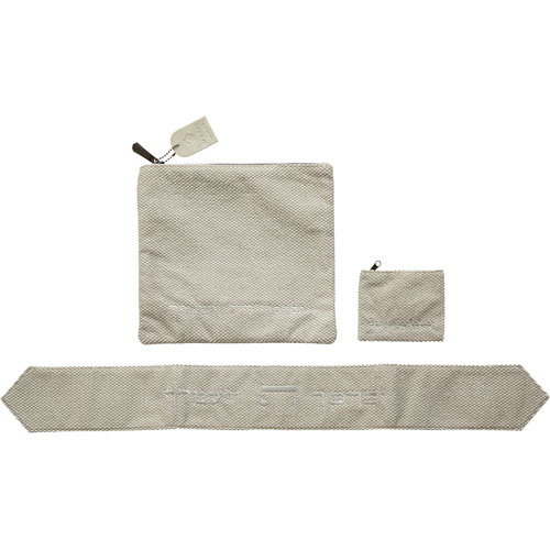 סט חלאקה פשתן אפור יברכך + טלית