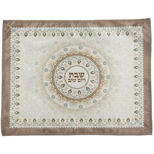 כיסוי חלה בד מהודר מודפס דגם "רימונים חו