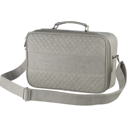 תיק טלית גוון בטון פיו מפואר אותיות בולטות "ויברכך"