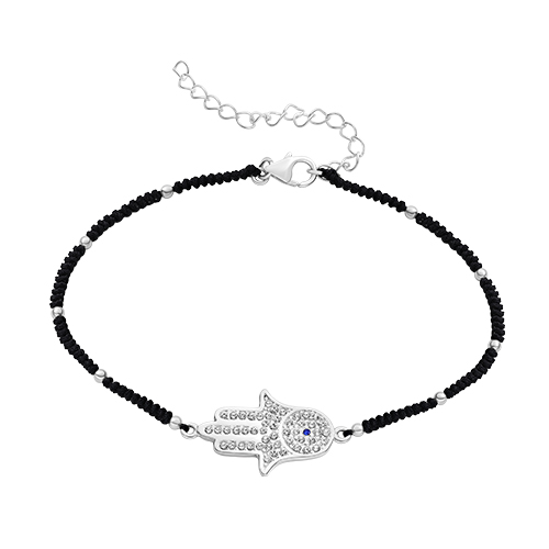 צמיד כסף טהור 925 "חמסה"