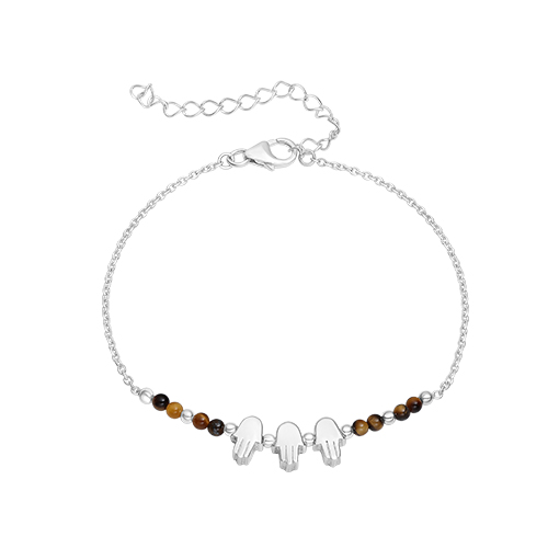 צמיד כסף טהור 925 "חמסה"